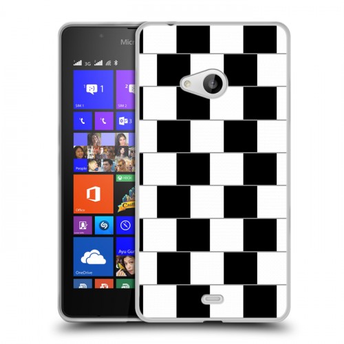 Дизайнерский пластиковый чехол для Microsoft Lumia 540 Оптические иллюзии