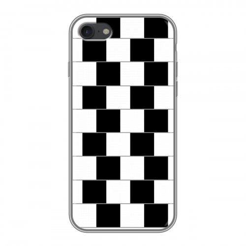 Дизайнерский силиконовый чехол для Iphone 7 Оптические иллюзии