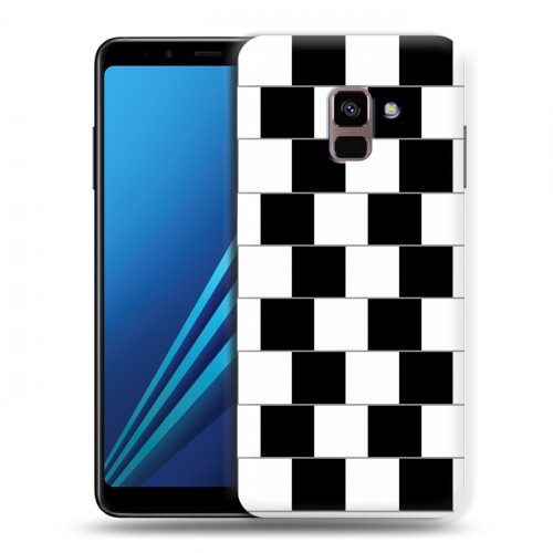 Дизайнерский пластиковый чехол для Samsung Galaxy A8 Plus (2018) Оптические иллюзии