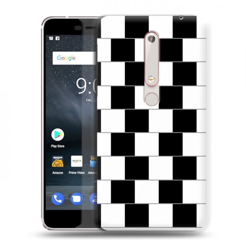 Дизайнерский пластиковый чехол для Nokia 6 (2018) Оптические иллюзии