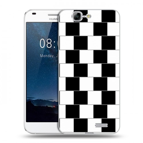 Дизайнерский пластиковый чехол для Huawei Ascend G7 Оптические иллюзии