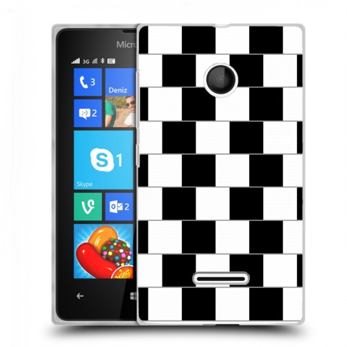 Дизайнерский пластиковый чехол для Microsoft Lumia 435 Оптические иллюзии