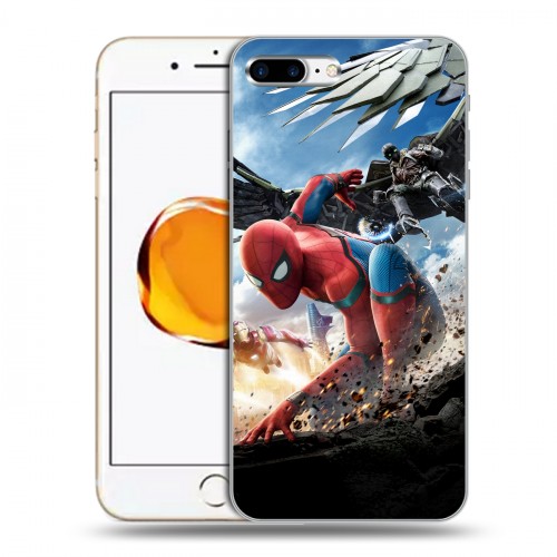 Дизайнерский силиконовый чехол для Iphone 7 Plus / 8 Plus Человек - паук