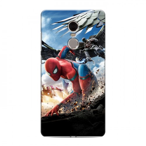 Дизайнерский силиконовый чехол для Xiaomi RedMi Note 4 Человек - паук