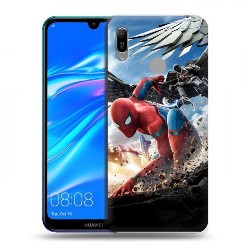 Дизайнерский пластиковый чехол для Huawei Y6 (2019) Человек - паук