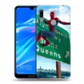 Дизайнерский пластиковый чехол для Huawei Y6 (2019) Человек - паук