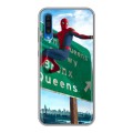 Дизайнерский силиконовый с усиленными углами чехол для Samsung Galaxy A50 Человек - паук