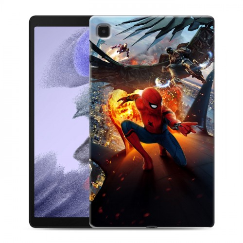 Дизайнерский силиконовый чехол для Samsung Galaxy Tab A7 lite Человек - паук