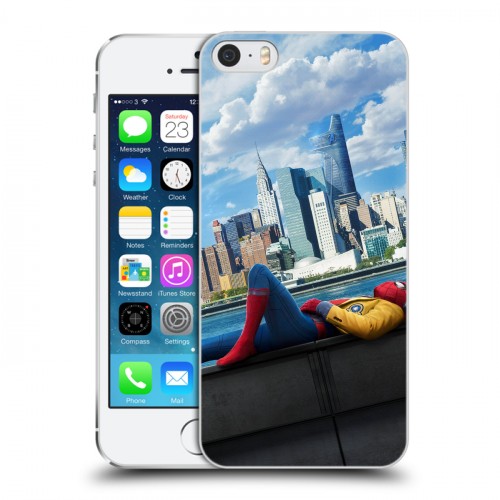 Дизайнерский пластиковый чехол для Iphone 5s Человек - паук