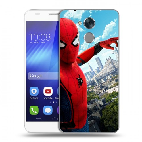 Дизайнерский пластиковый чехол для Huawei Honor 6C Человек - паук
