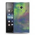 Дизайнерский пластиковый чехол для Sony Xperia acro S Оптические иллюзии