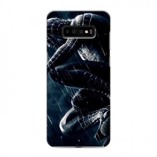 Дизайнерский пластиковый чехол для Samsung Galaxy S10 Plus Человек -паук