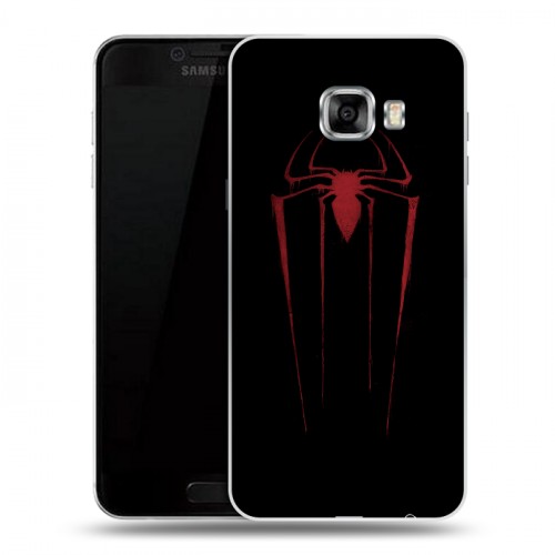 Дизайнерский пластиковый чехол для Samsung Galaxy C7 Человек -паук