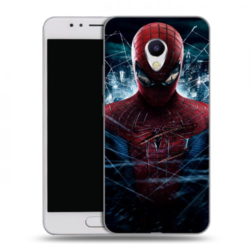 Дизайнерский силиконовый чехол для Meizu M5s Человек -паук