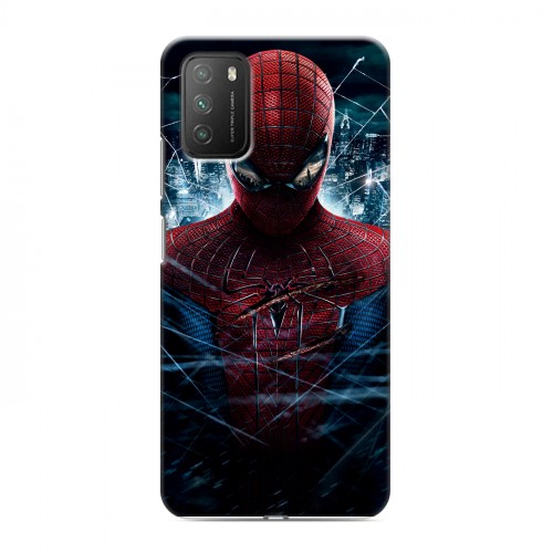 Дизайнерский пластиковый чехол для Xiaomi Poco M3 Человек -паук