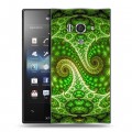 Дизайнерский пластиковый чехол для Sony Xperia acro S Оптические иллюзии