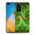 Дизайнерский пластиковый чехол для Huawei P40 Оптические иллюзии