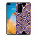 Дизайнерский пластиковый чехол для Huawei P40 Оптические иллюзии