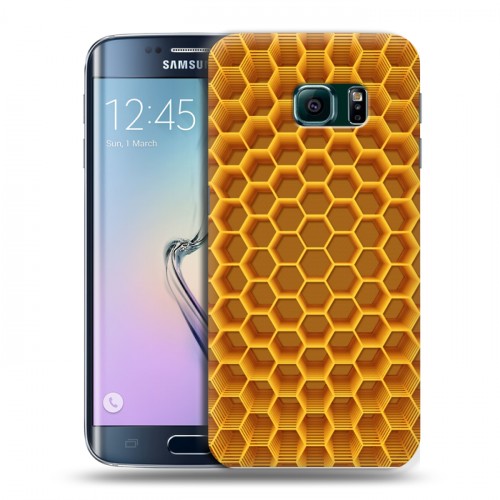 Дизайнерский пластиковый чехол для Samsung Galaxy S6 Edge Оптические иллюзии
