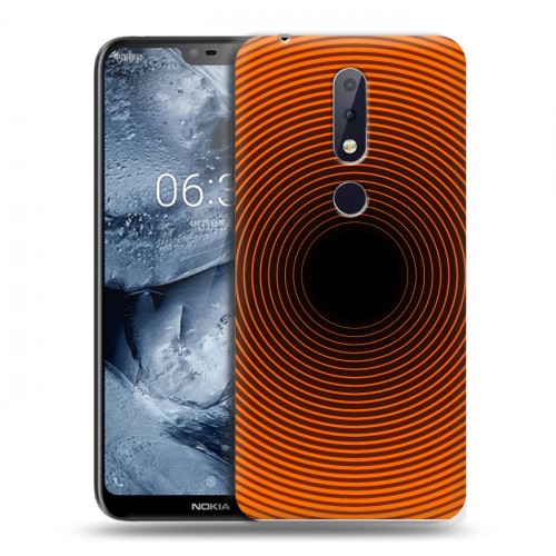 Дизайнерский пластиковый чехол для Nokia 6.1 Plus Оптические иллюзии