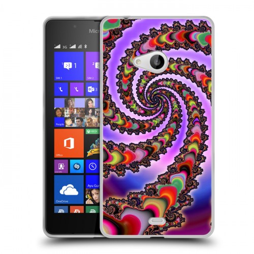 Дизайнерский пластиковый чехол для Microsoft Lumia 540 Оптические иллюзии