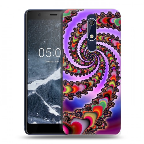 Дизайнерский пластиковый чехол для Nokia 5.1 Оптические иллюзии