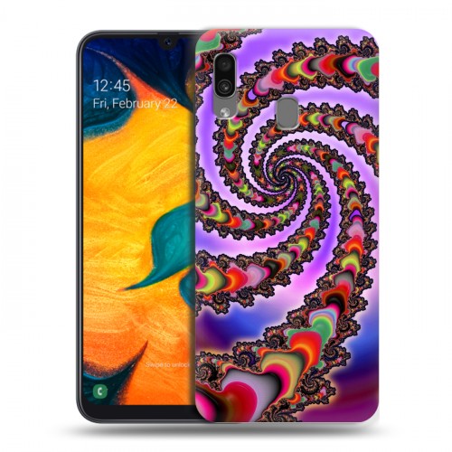 Дизайнерский силиконовый чехол для Samsung Galaxy A30 Оптические иллюзии