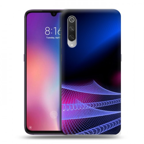 Дизайнерский силиконовый с усиленными углами чехол для Xiaomi Mi9 Абстракции Сетка