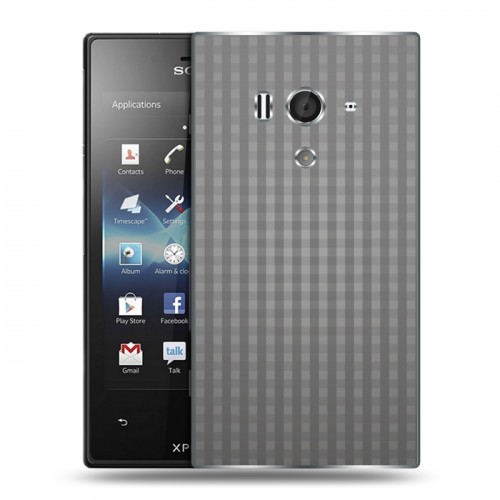 Дизайнерский пластиковый чехол для Sony Xperia acro S Абстракции Сетка