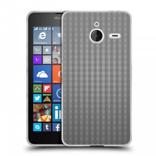 Дизайнерский пластиковый чехол для Microsoft Lumia 640 XL Абстракции Сетка