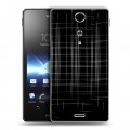 Дизайнерский пластиковый чехол для Sony Xperia TX Абстракции Сетка