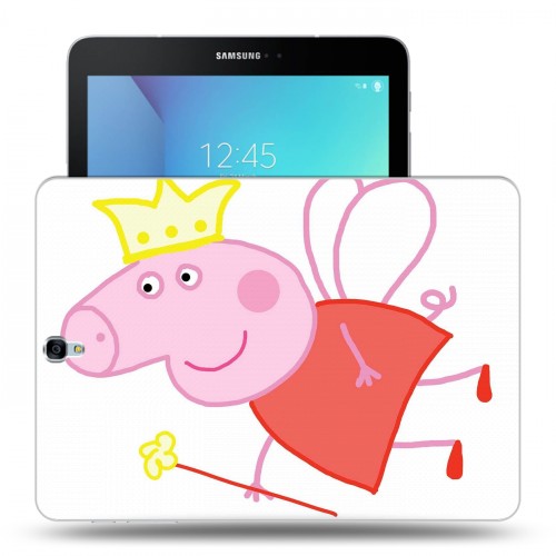 Дизайнерский силиконовый чехол для Samsung Galaxy Tab S3 Свинка Пеппа