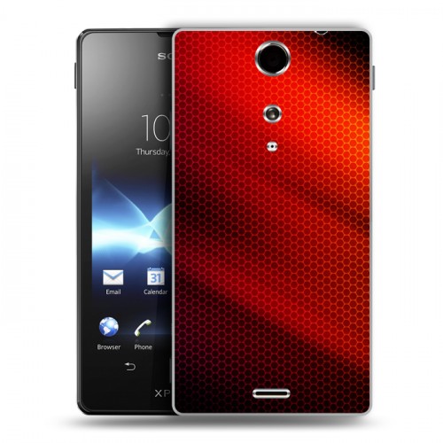 Дизайнерский пластиковый чехол для Sony Xperia TX Абстракции Сетка