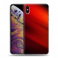 Дизайнерский силиконовый чехол для Iphone Xs Max Абстракции Сетка