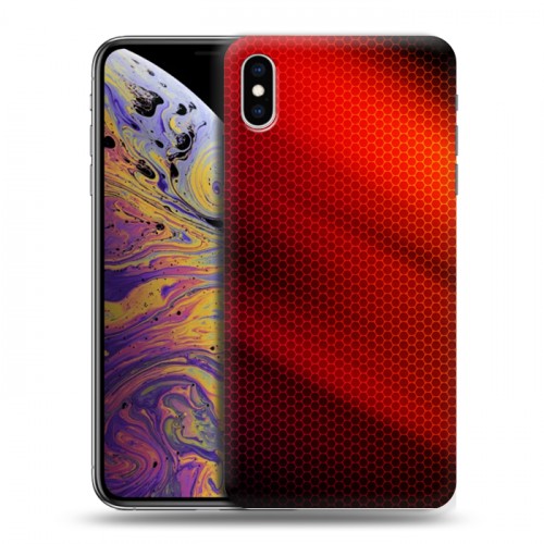 Дизайнерский силиконовый чехол для Iphone Xs Max Абстракции Сетка