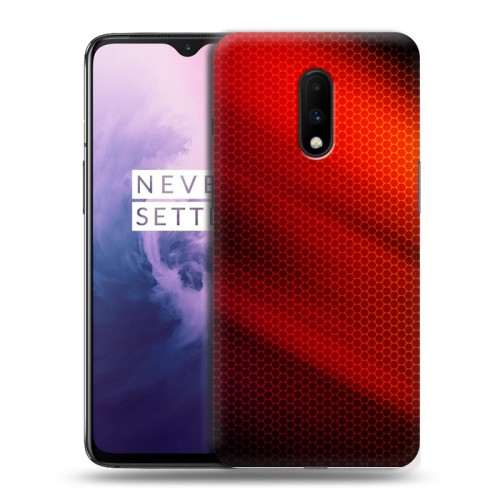 Дизайнерский пластиковый чехол для OnePlus 7 Абстракции Сетка