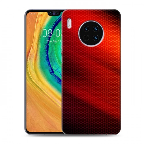 Дизайнерский пластиковый чехол для Huawei Mate 30 Абстракции Сетка