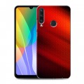 Дизайнерский пластиковый чехол для Huawei Y6p Абстракции Сетка