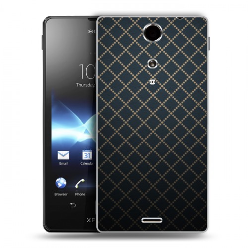 Дизайнерский пластиковый чехол для Sony Xperia TX Абстракции Сетка