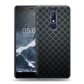 Дизайнерский пластиковый чехол для Nokia 5.1 Абстракции Сетка