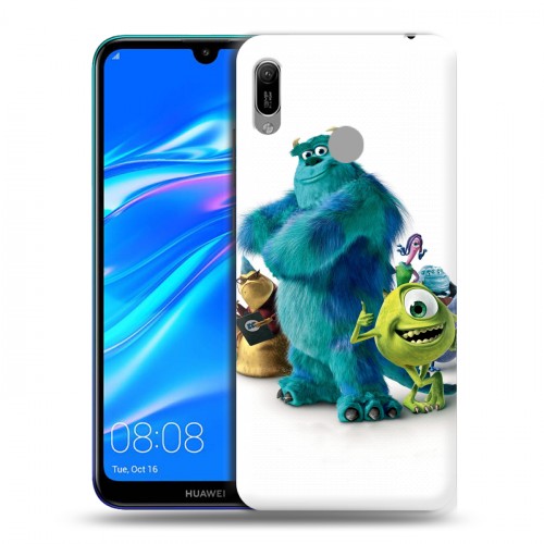 Дизайнерский пластиковый чехол для Huawei Y6 (2019) Корпорация монстров