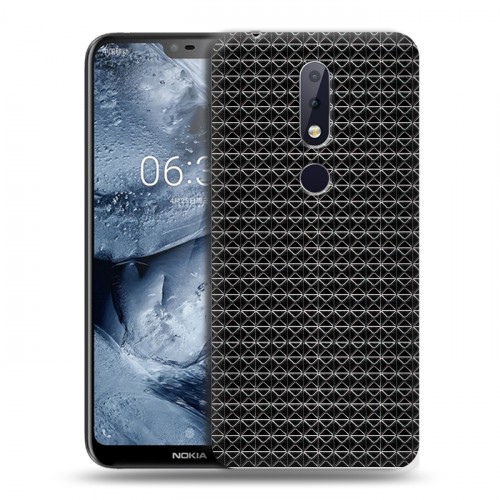 Дизайнерский силиконовый чехол для Nokia 6.1 Plus Абстракции Сетка