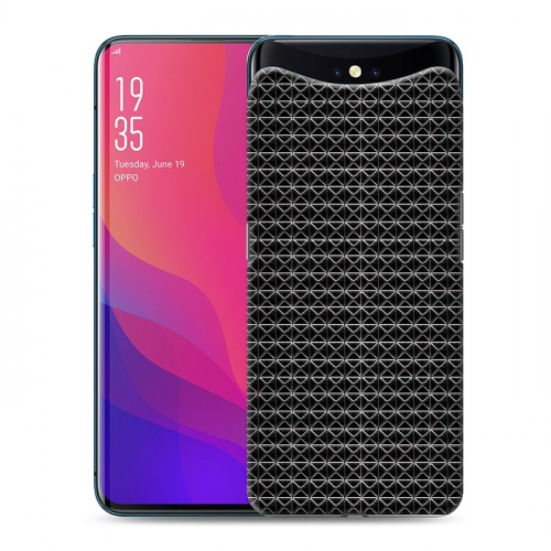 Дизайнерский силиконовый чехол для OPPO Find X Абстракции Сетка