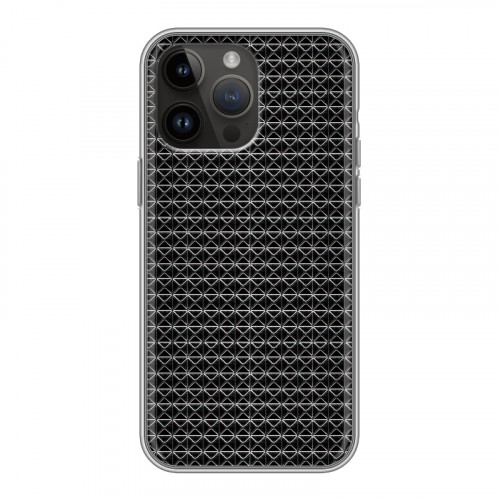 Дизайнерский силиконовый чехол для Iphone 14 Pro Max Абстракции Сетка