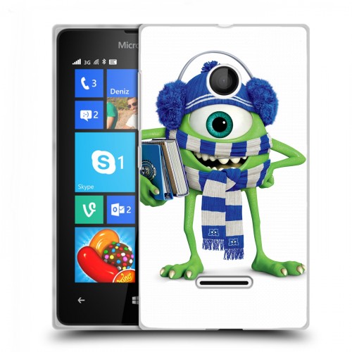 Дизайнерский пластиковый чехол для Microsoft Lumia 435 Корпорация монстров
