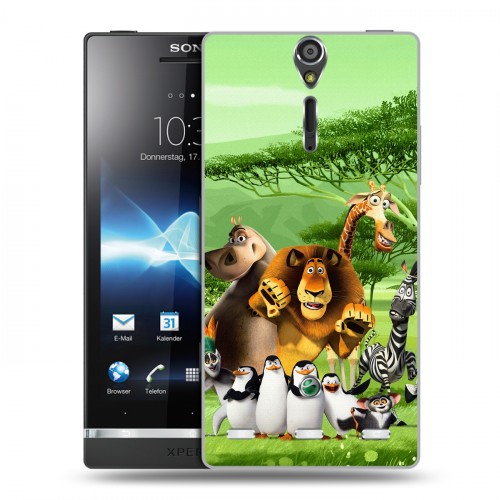 Дизайнерский пластиковый чехол для Sony Xperia S Мадагаскар