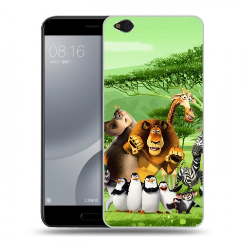 Дизайнерский пластиковый чехол для Xiaomi Mi5C Мадагаскар