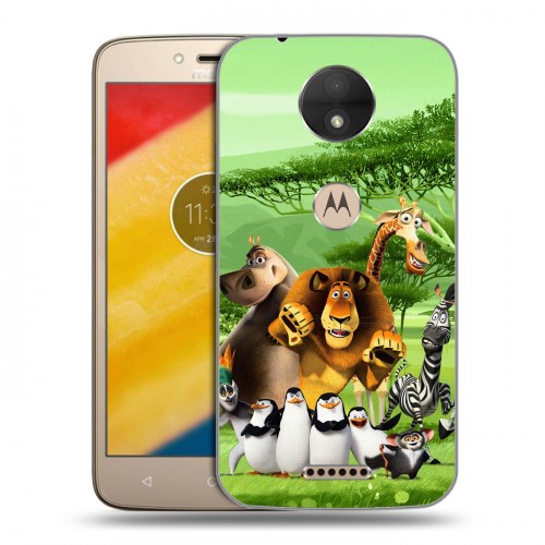 Дизайнерский пластиковый чехол для Motorola Moto C Мадагаскар