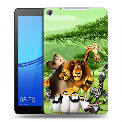 Дизайнерский силиконовый чехол для Huawei MediaPad M5 lite 8 Мадагаскар