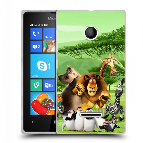 Дизайнерский пластиковый чехол для Microsoft Lumia 435 Мадагаскар